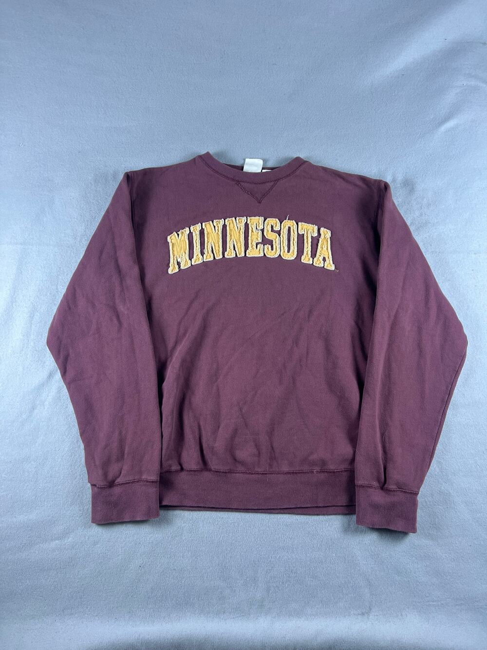 Minnesota Golden Gophers Sweatshirt Mens L Maroon Spellout Collegiate Gameday